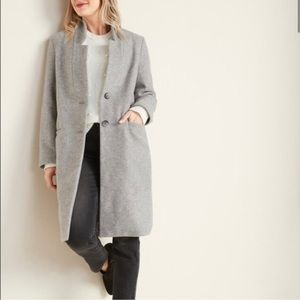 Old Navy Gray Overcoat Dress Coat Wool Blend 3X